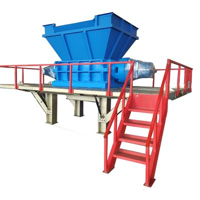 8000KG 무게의 스테인리스 스틸 스크랩 금속 쉐레이더 컨베이어 크레셔 머신