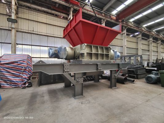 8000KG 무게의 스테인리스 스틸 스크랩 금속 쉐레이더 컨베이어 크레셔 머신