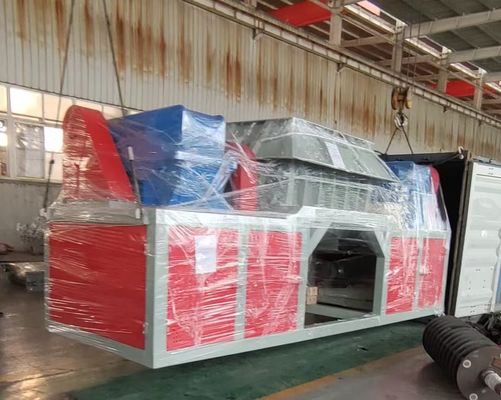 산업 폐기물 금속 두 개의 샤프트 분쇄기 고 안전 수준의 알루미늄 재활용