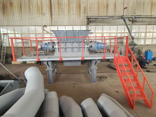 농산물 재배 장비용 고 용량 맞춤형 쌍 축 빨대 쉐러