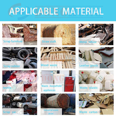 철폐 철폐 분쇄 및 재활용을 위한 다기능 대형 분쇄기 생산 라인